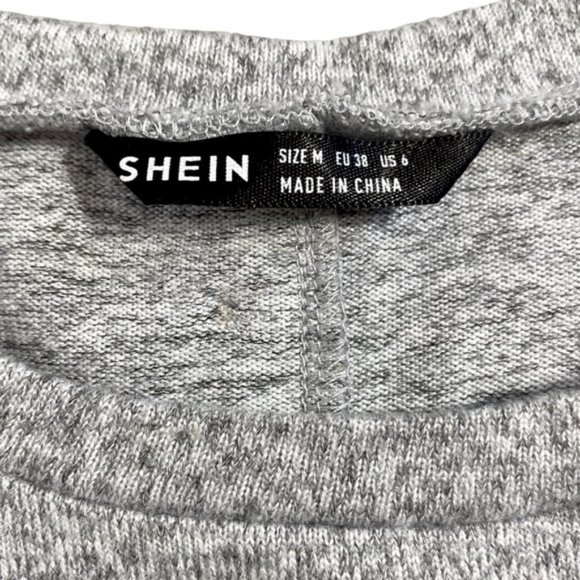 SHEIN pullover knit tunic with button detail and curved hem. Women's size M - Picture 7 of 8